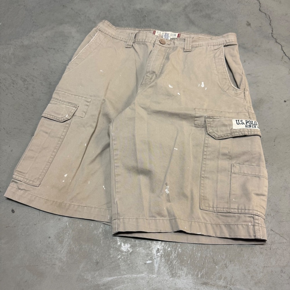 Vintage y2k Tan‎ Polo Cargo Shorts